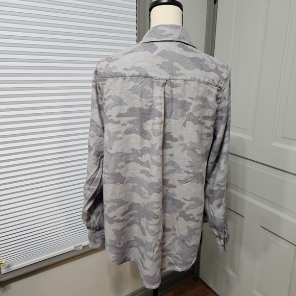 TorridRelaxed Fit Brushed Rayon Button-Up Shirt - Picture 6 of 9